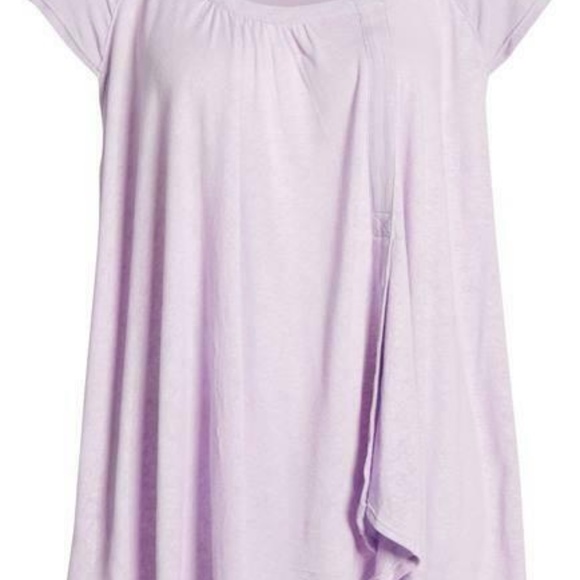Free People Keep it Simple Tee Lilac Fields - Picture 4 of 6